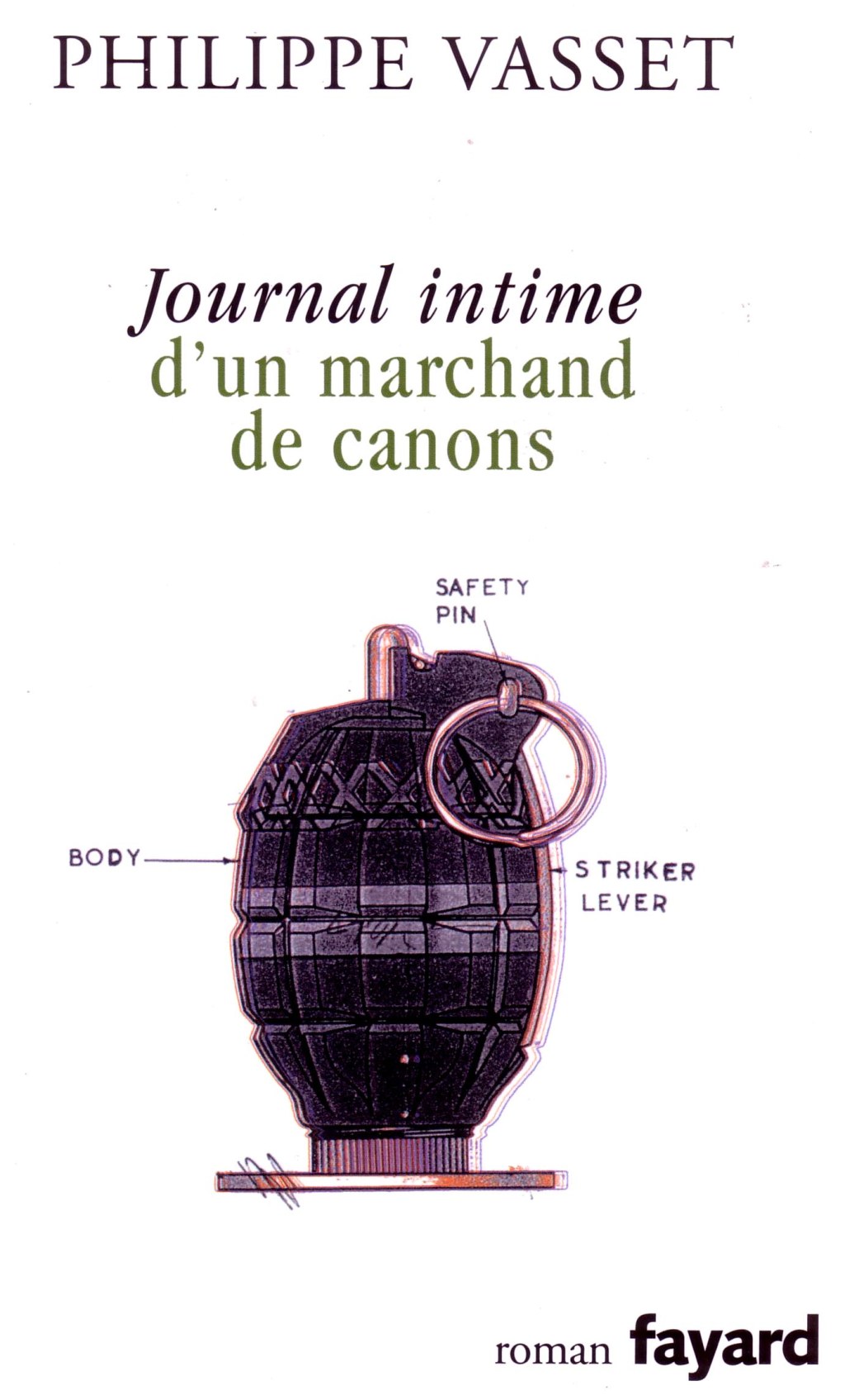 Journal intime d’un marchand de canon – Philippe Vasset.&nbsp;Fayard.